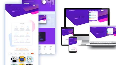 Build Mega Responsive Website: HTML, CSS, JavaScript (2024)