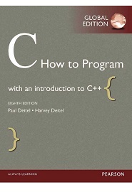 C How to Program, 8th Global Edition