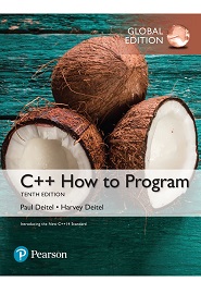 C++ How to Program (Early Objects Version), 10th Global Edition