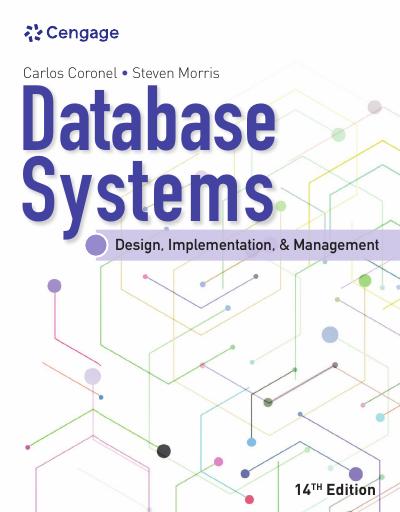 Database Systems: Design, Implementation, & Management, 14th Edition