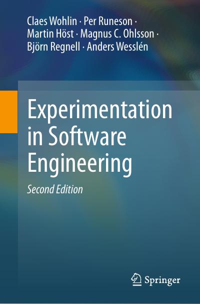 Experimentation in Software Engineering, 2nd Edition