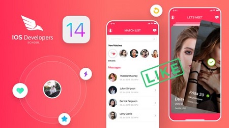 iOS14 Tinder like Dating application with Firebase & Swift