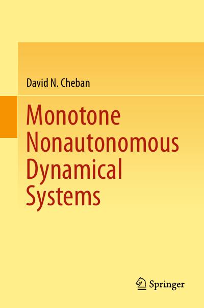 Monotone Nonautonomous Dynamical Systems