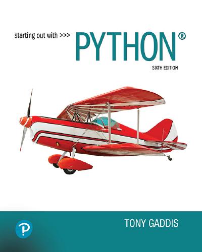 Starting Out With Python, 6th Edition